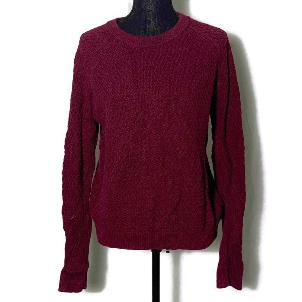 Banana Republic Burgundy Knit Sweater Factory M